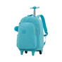 Mochila-Carrinho-Turquesa-Kids-Tecido-Crinkle-Chaveiro-Pompom-|-Luxcel-Tamanho--UN---Cor--TURQUESA-0